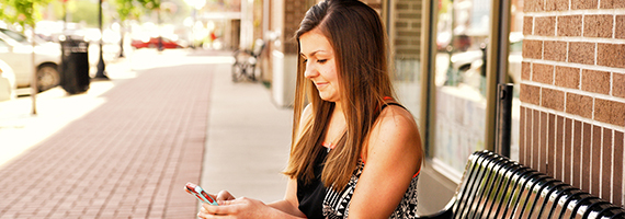 girl on cell phone